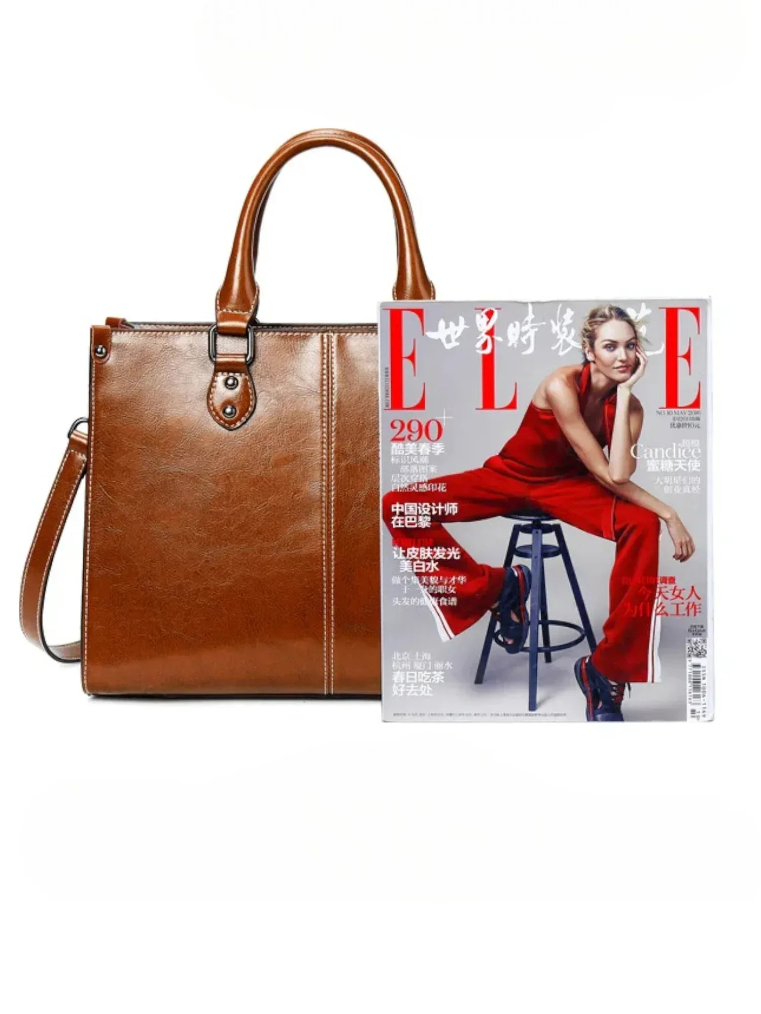 Leder Handtasche "Lilly" - TOLLzWOOD