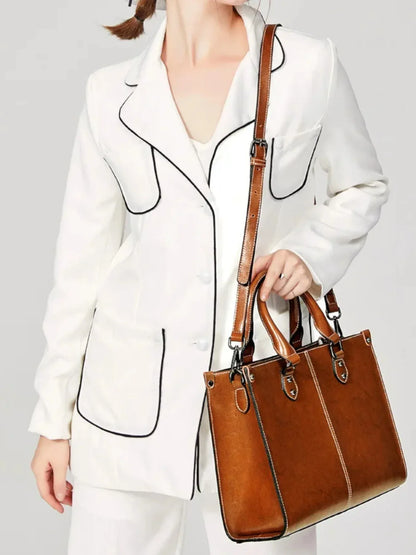 Leder Handtasche "Lilly" - TOLLzWOOD