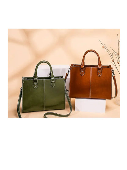 Leder Handtasche "Lilly" - TOLLzWOOD