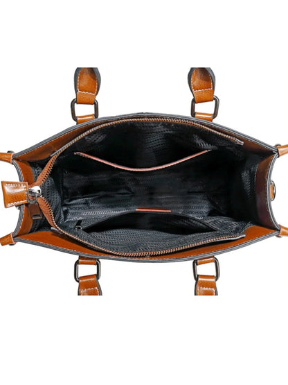 Leder Handtasche "Lilly" - TOLLzWOOD