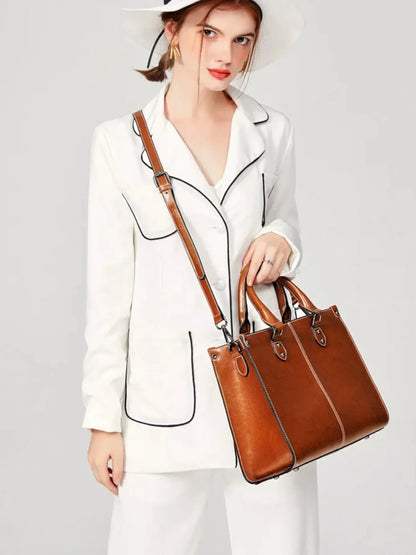 Leder Handtasche "Lilly" - TOLLzWOOD