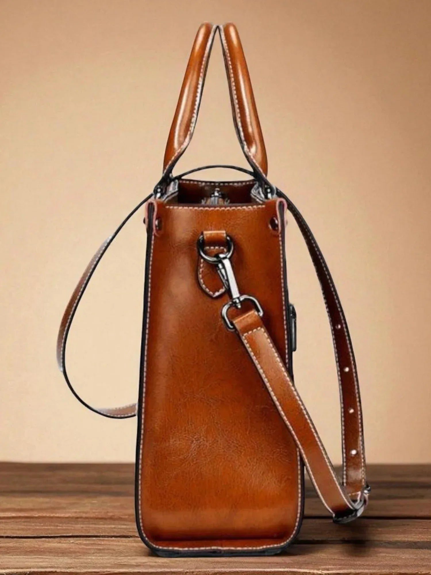 Leder Handtasche "Lilly" - TOLLzWOOD