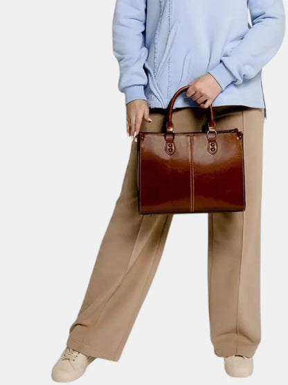 Leder Handtasche "Lilly" - TOLLzWOOD