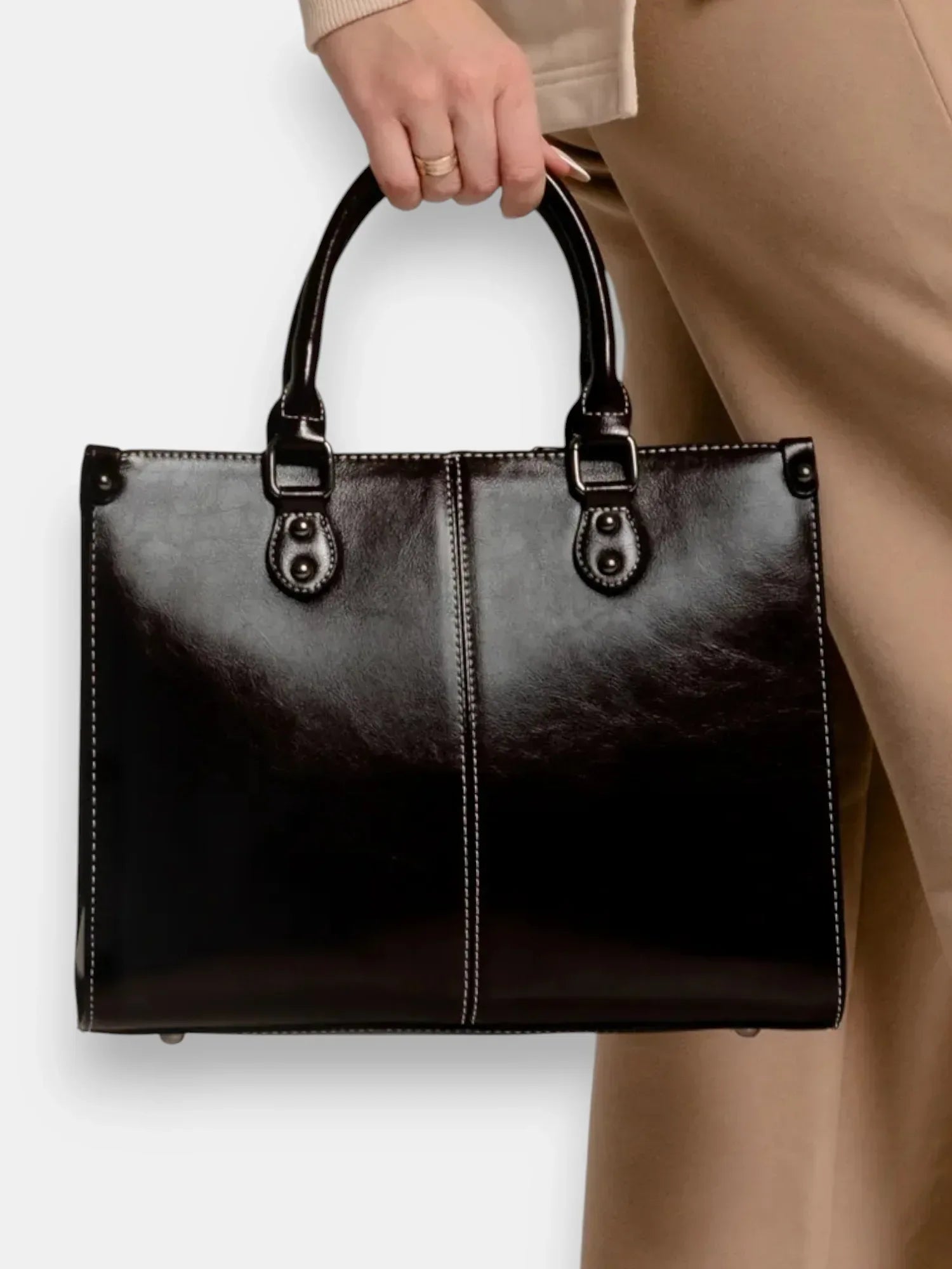 Leder Handtasche "Lilly" - TOLLzWOOD