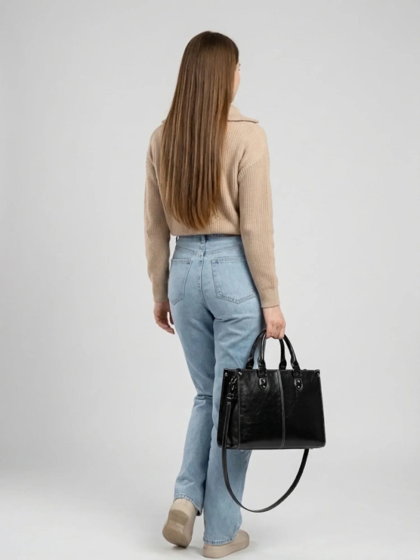 Leder Handtasche "Lilly" - TOLLzWOOD
