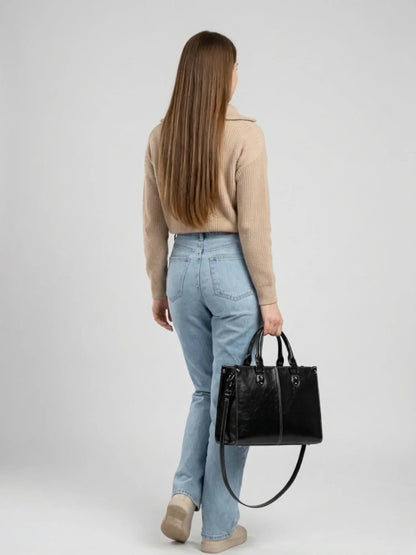 Leder Handtasche "Lilly" - TOLLzWOOD