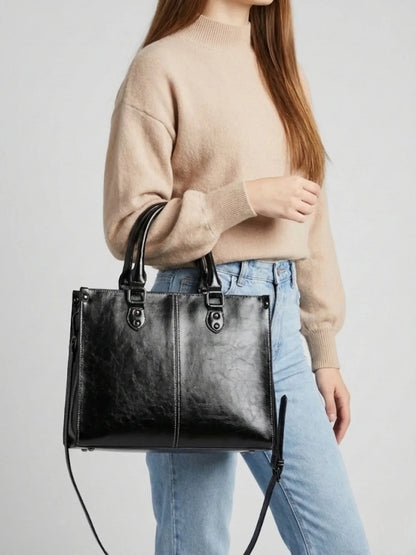 Leder Handtasche "Lilly" - TOLLzWOOD