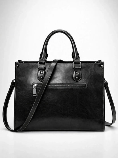 Leder Handtasche "Lilly" - TOLLzWOOD