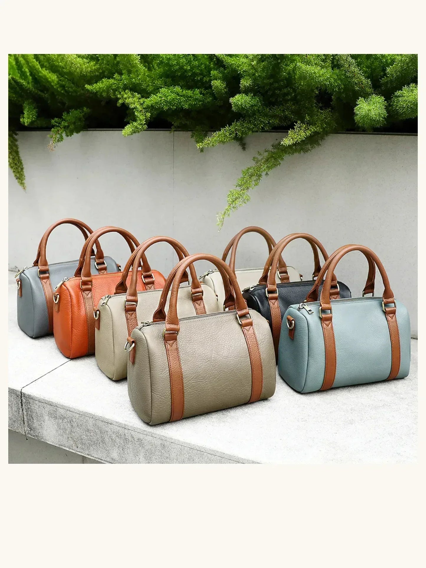 Leder Handtasche "Malve" - TOLLzWOOD