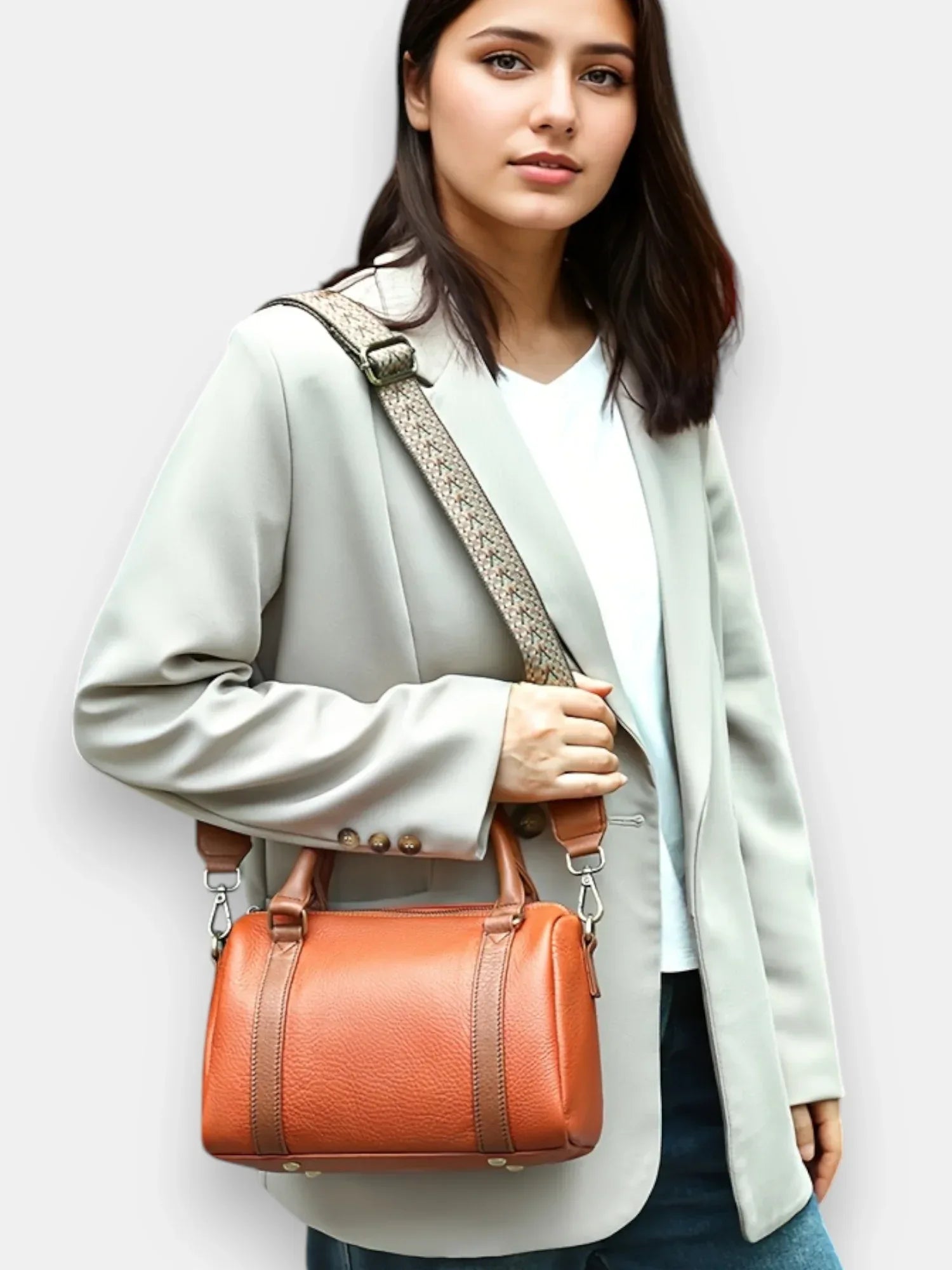 Leder Handtasche "Malve" - TOLLzWOOD