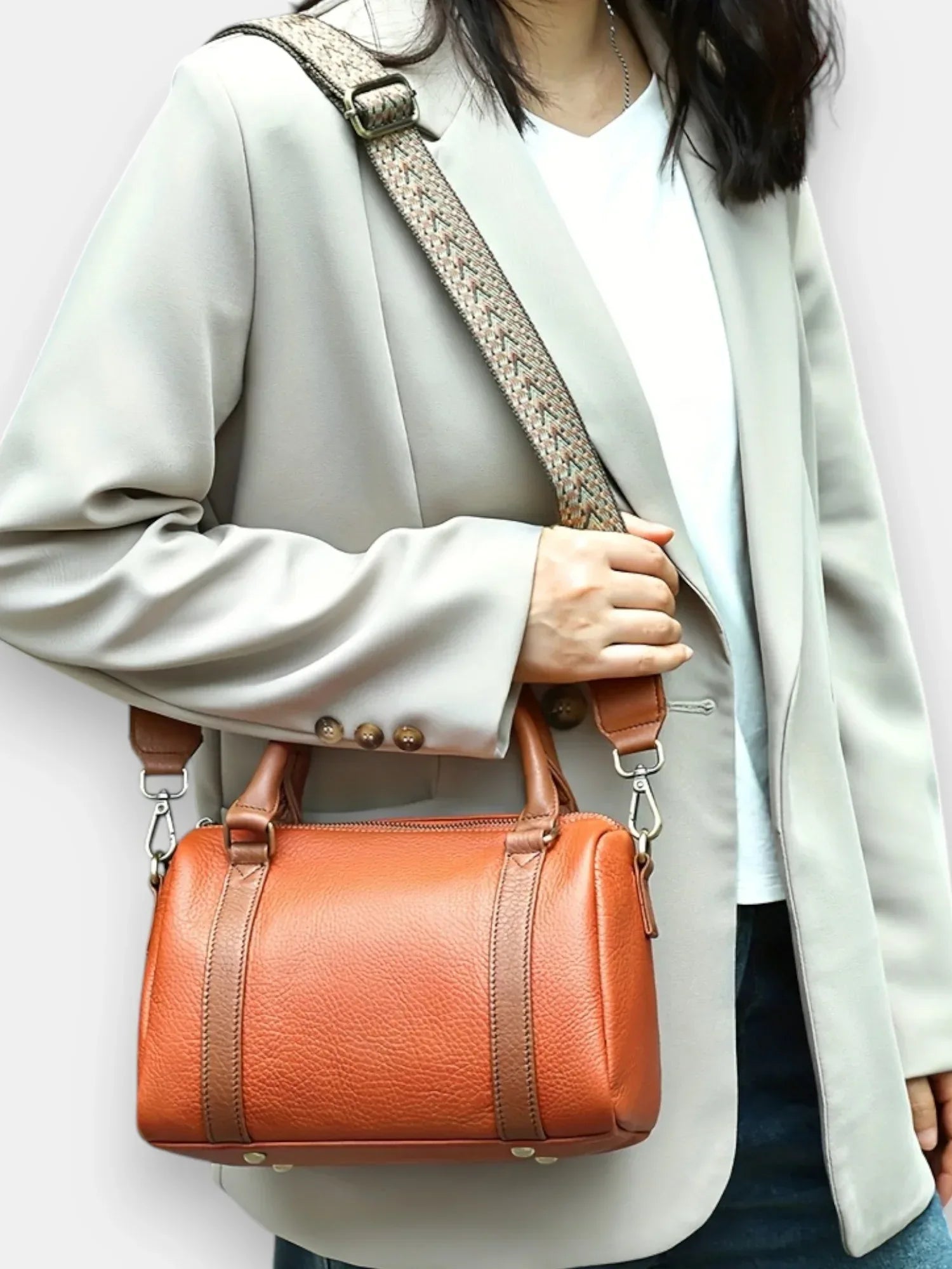 Leder Handtasche "Malve" - TOLLzWOOD