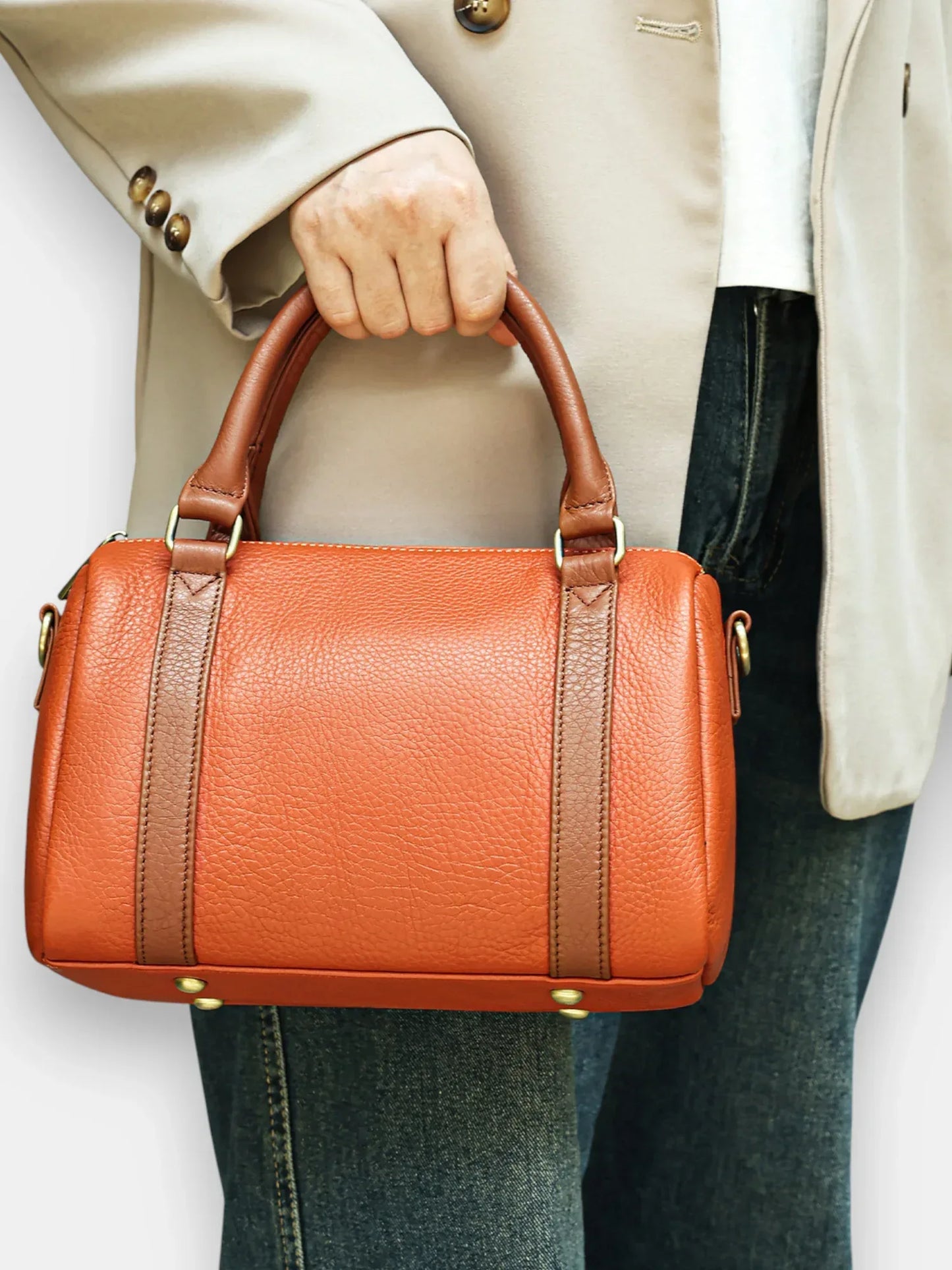 Leder Handtasche "Malve" - TOLLzWOOD