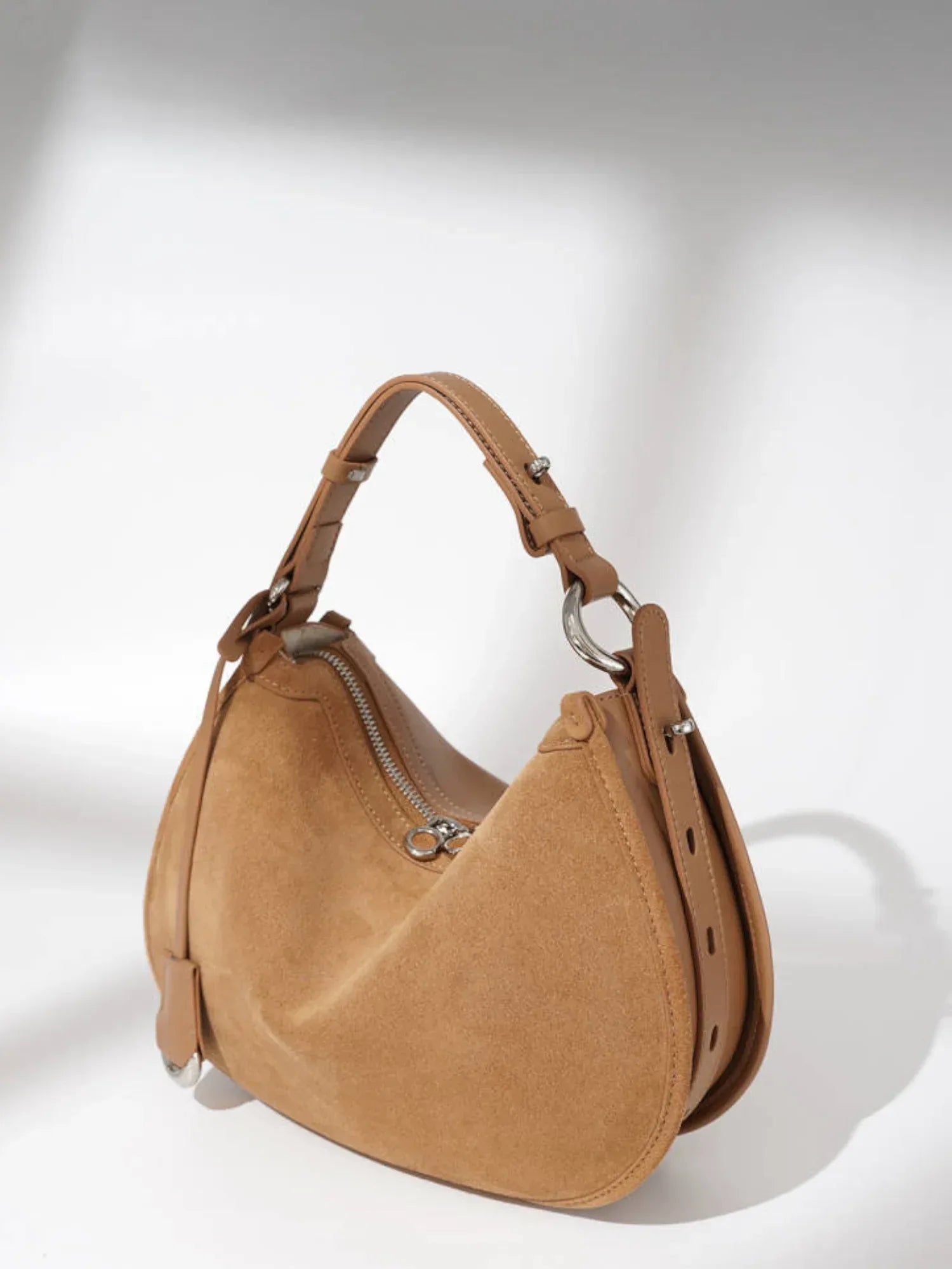 Leder Handtasche "Mohn" - TOLLzWOOD