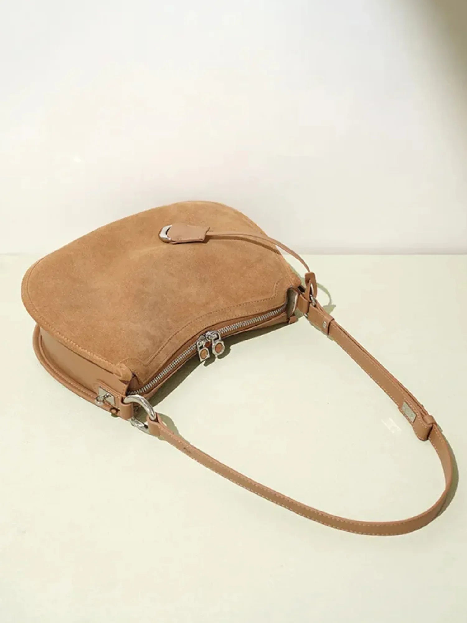 Leder Handtasche "Mohn" - TOLLzWOOD