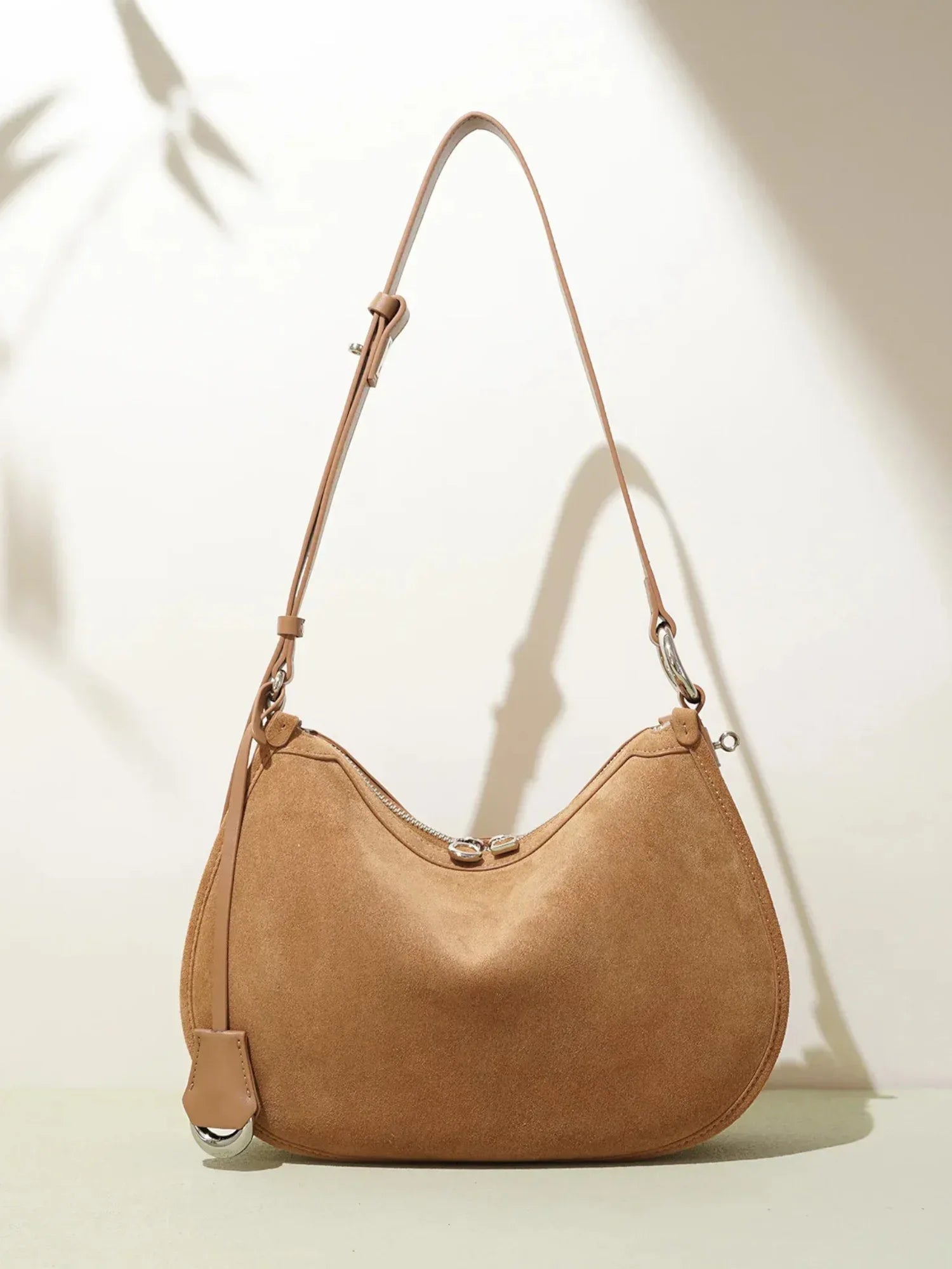 Leder Handtasche "Mohn" - TOLLzWOOD