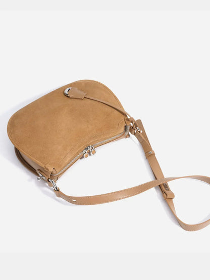 Leder Handtasche "Mohn" - TOLLzWOOD