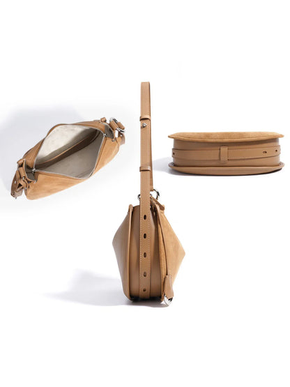 Leder Handtasche "Mohn" - TOLLzWOOD