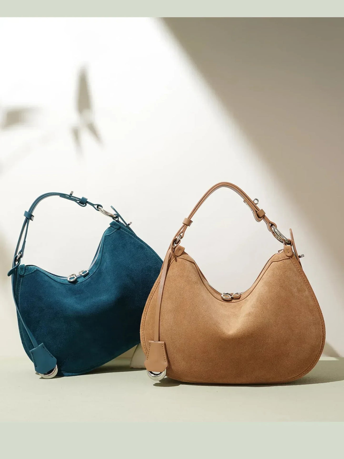 Leder Handtasche "Mohn" - TOLLzWOOD