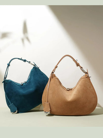 Leder Handtasche "Mohn" - TOLLzWOOD