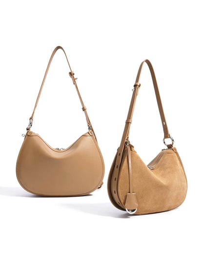 Leder Handtasche "Mohn" - TOLLzWOOD