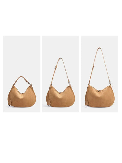 Leder Handtasche "Mohn" - TOLLzWOOD