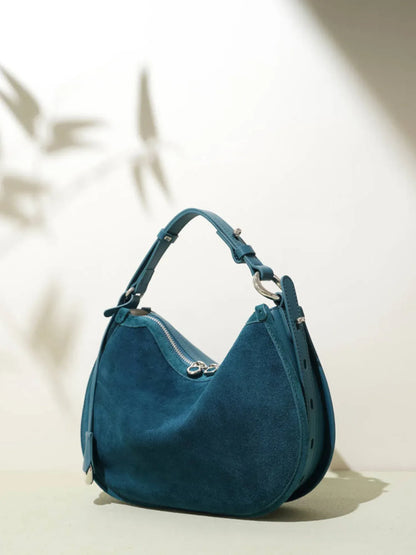 Leder Handtasche "Mohn" - TOLLzWOOD