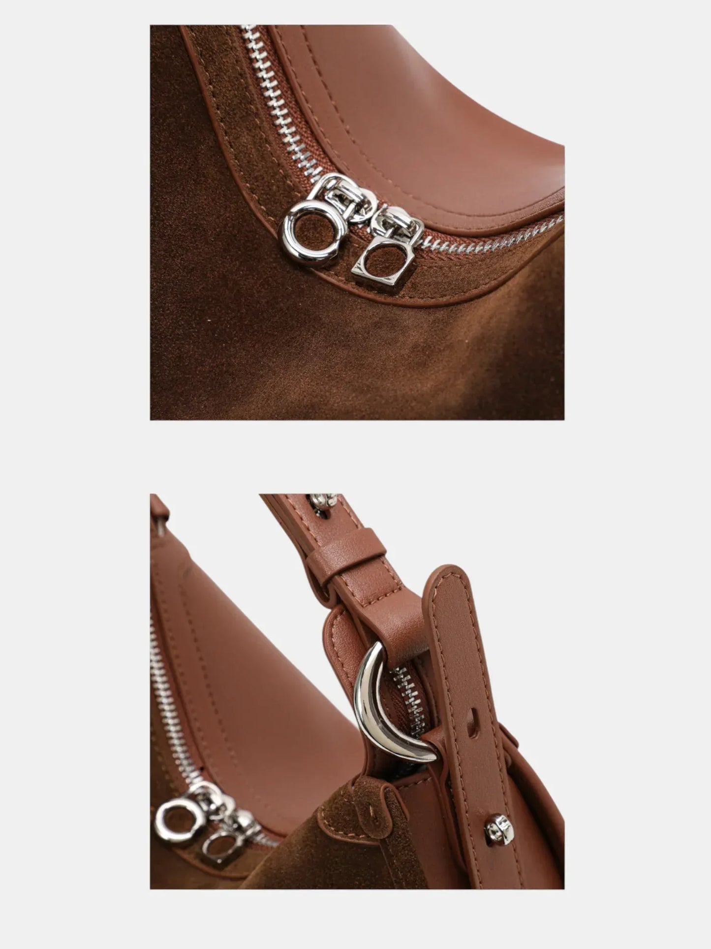 Leder Handtasche "Mohn" - TOLLzWOOD