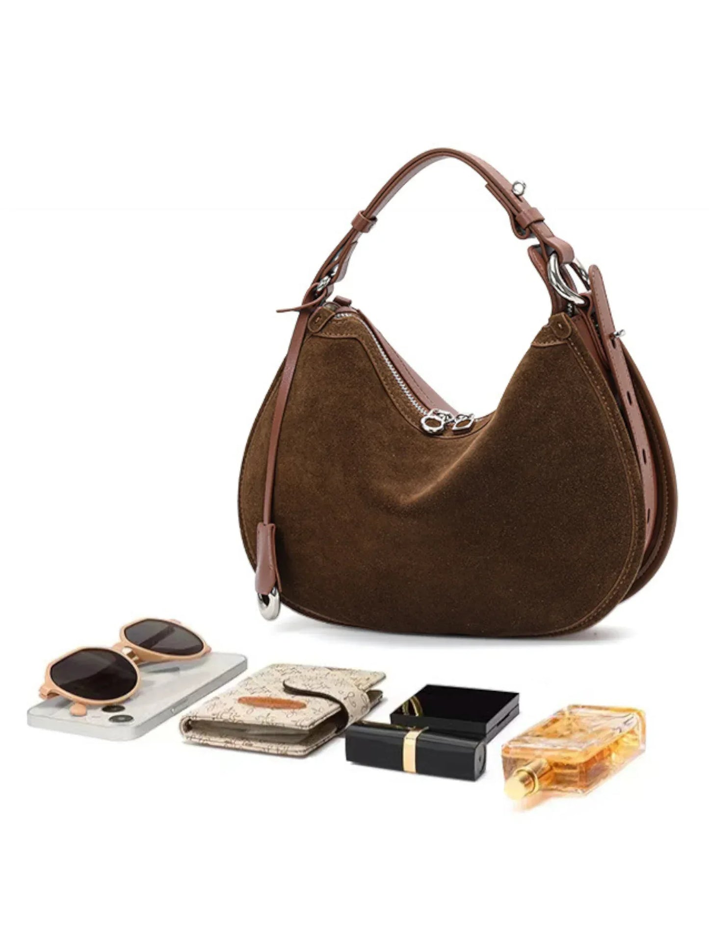 Leder Handtasche "Mohn" - TOLLzWOOD