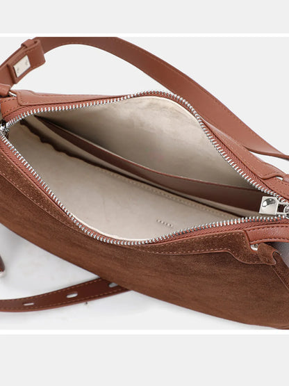 Leder Handtasche "Mohn" - TOLLzWOOD