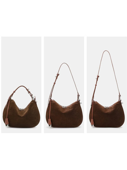 Leder Handtasche "Mohn" - TOLLzWOOD