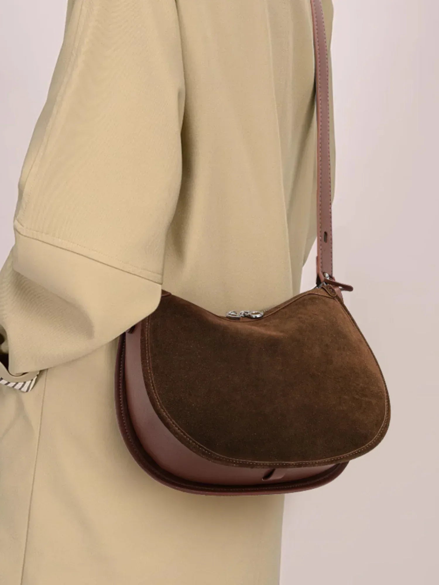 Leder Handtasche "Mohn" - TOLLzWOOD