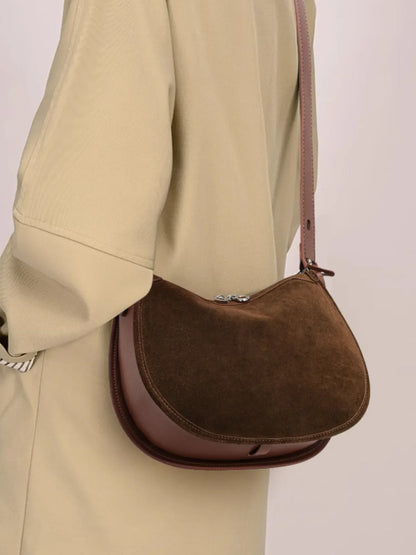 Leder Handtasche "Mohn" - TOLLzWOOD
