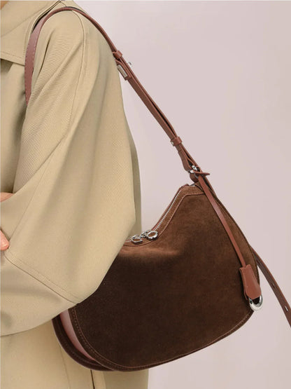 Leder Handtasche "Mohn" - TOLLzWOOD
