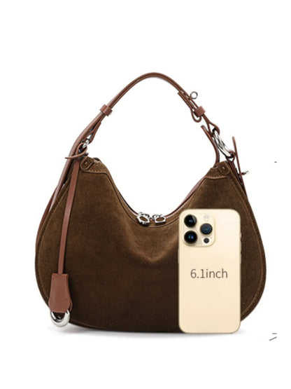 Leder Handtasche "Mohn" - TOLLzWOOD