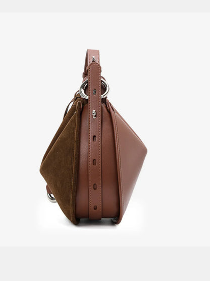 Leder Handtasche "Mohn" - TOLLzWOOD