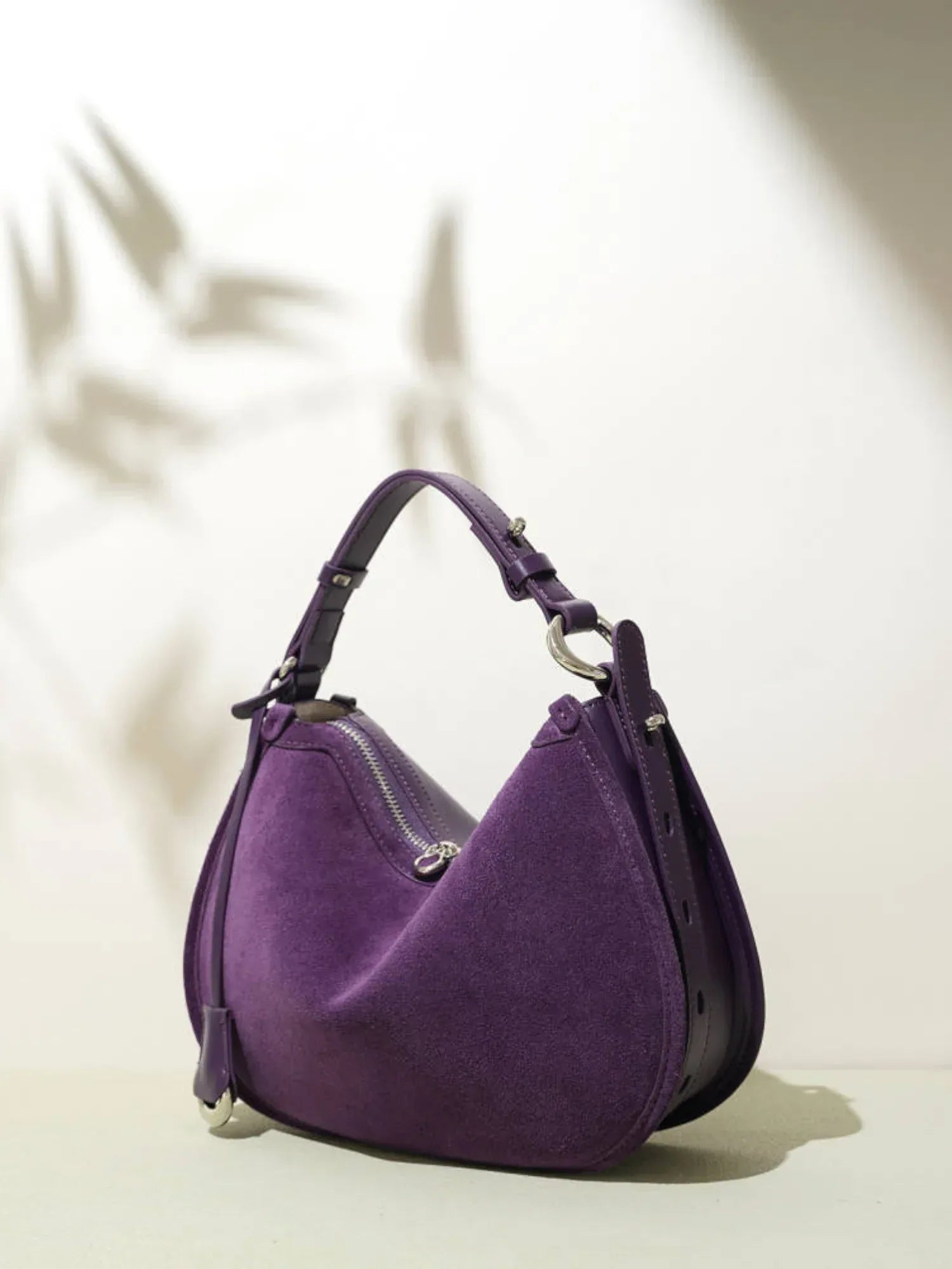 Leder Handtasche "Mohn" - TOLLzWOOD