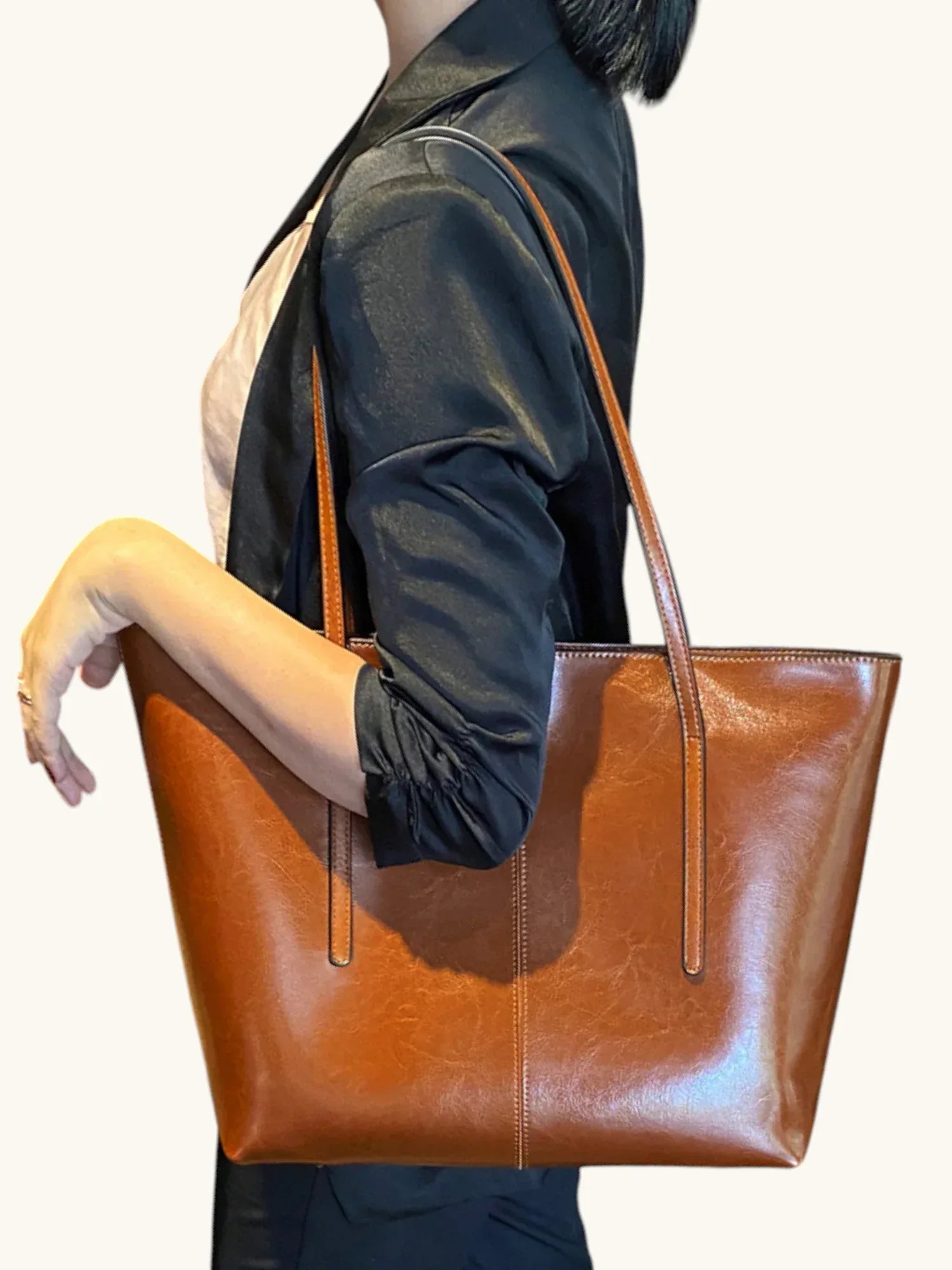 Leder Handtasche "Zinnie" - TOLLzWOOD