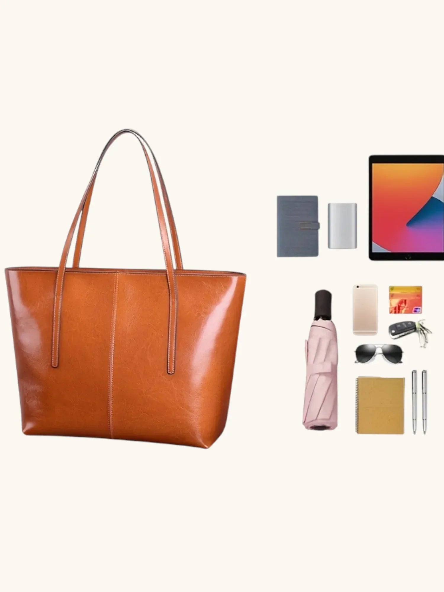 Leder Handtasche "Zinnie" - TOLLzWOOD