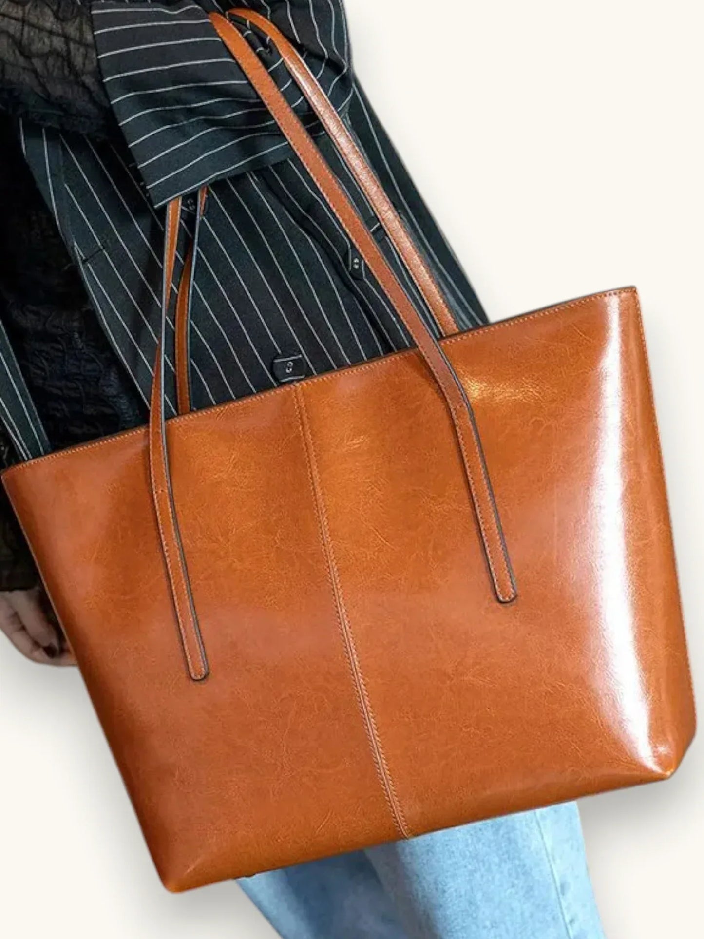 Leder Handtasche "Zinnie" - TOLLzWOOD