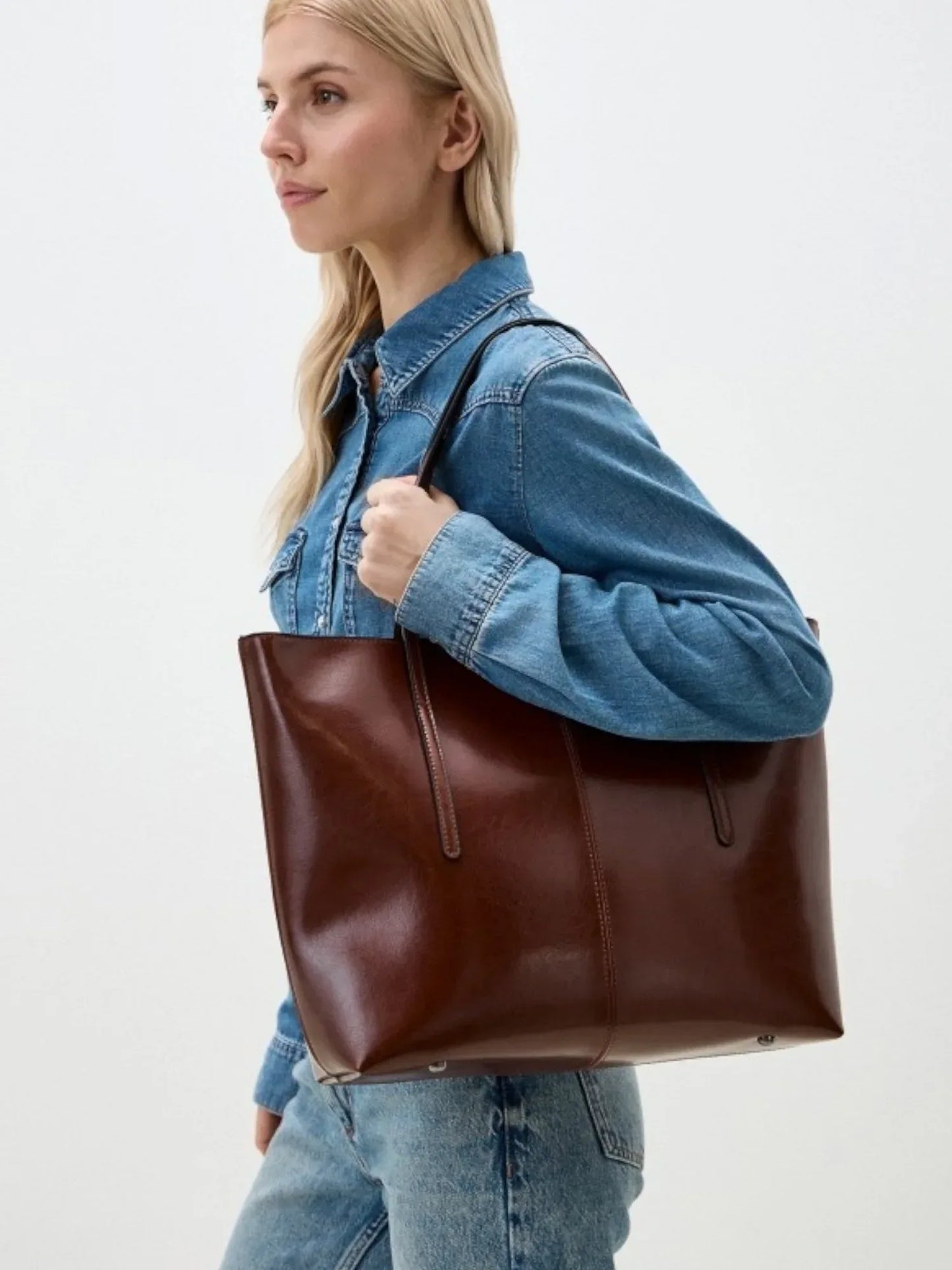 Leder Handtasche "Zinnie" - TOLLzWOOD