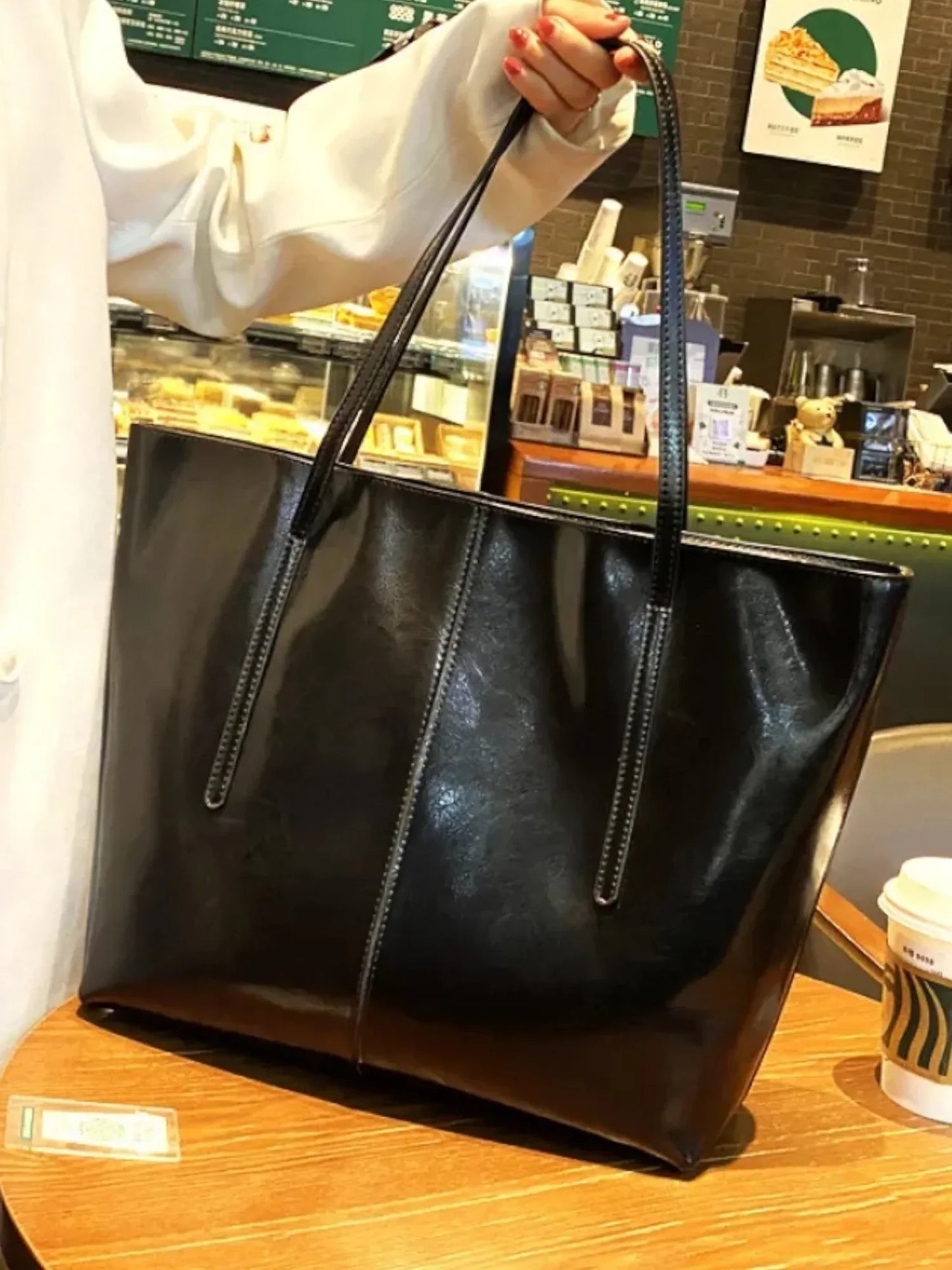 Leder Handtasche "Zinnie" - TOLLzWOOD