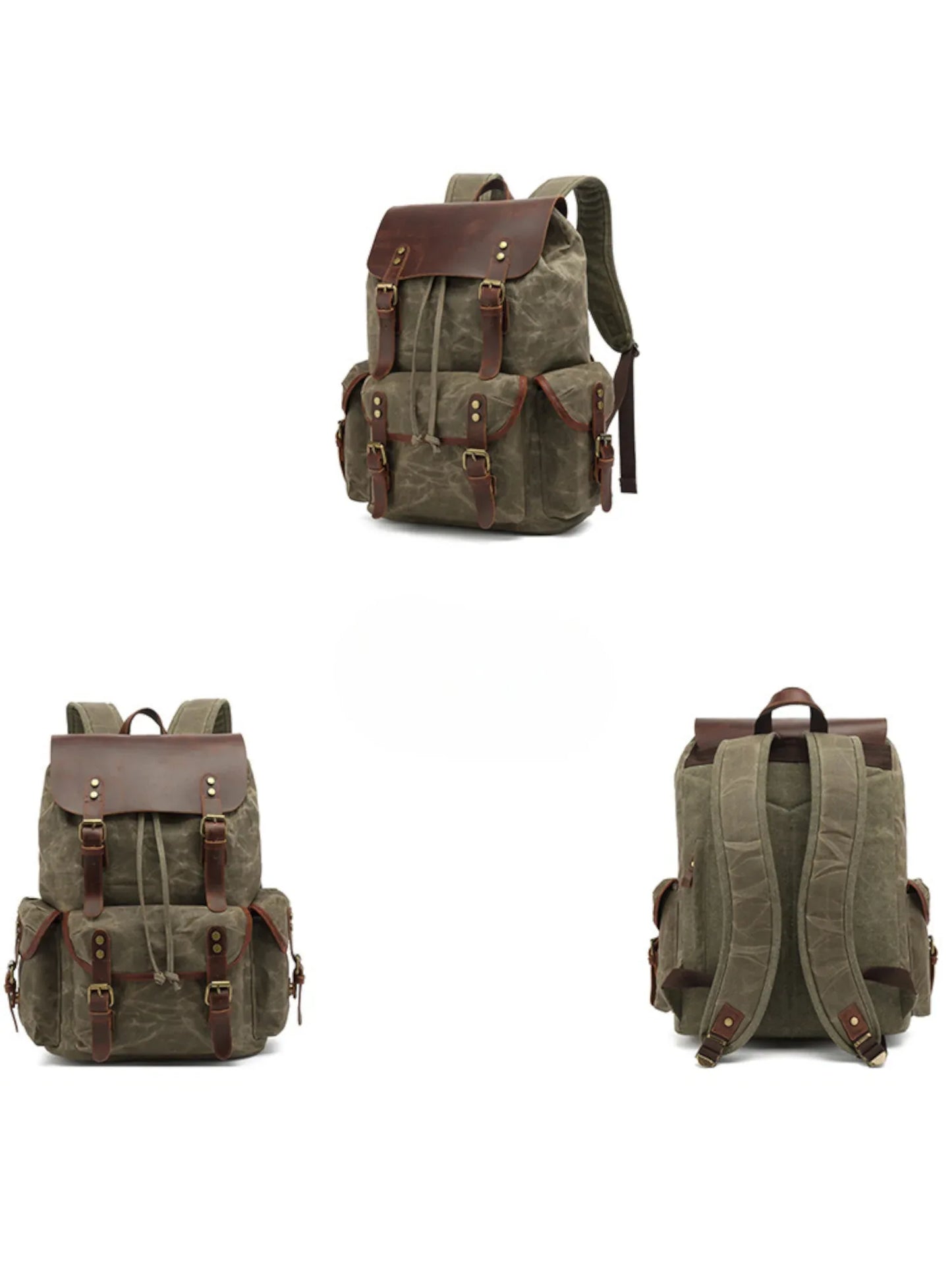 Leder Rucksack "Jäger" - TOLLzWOOD