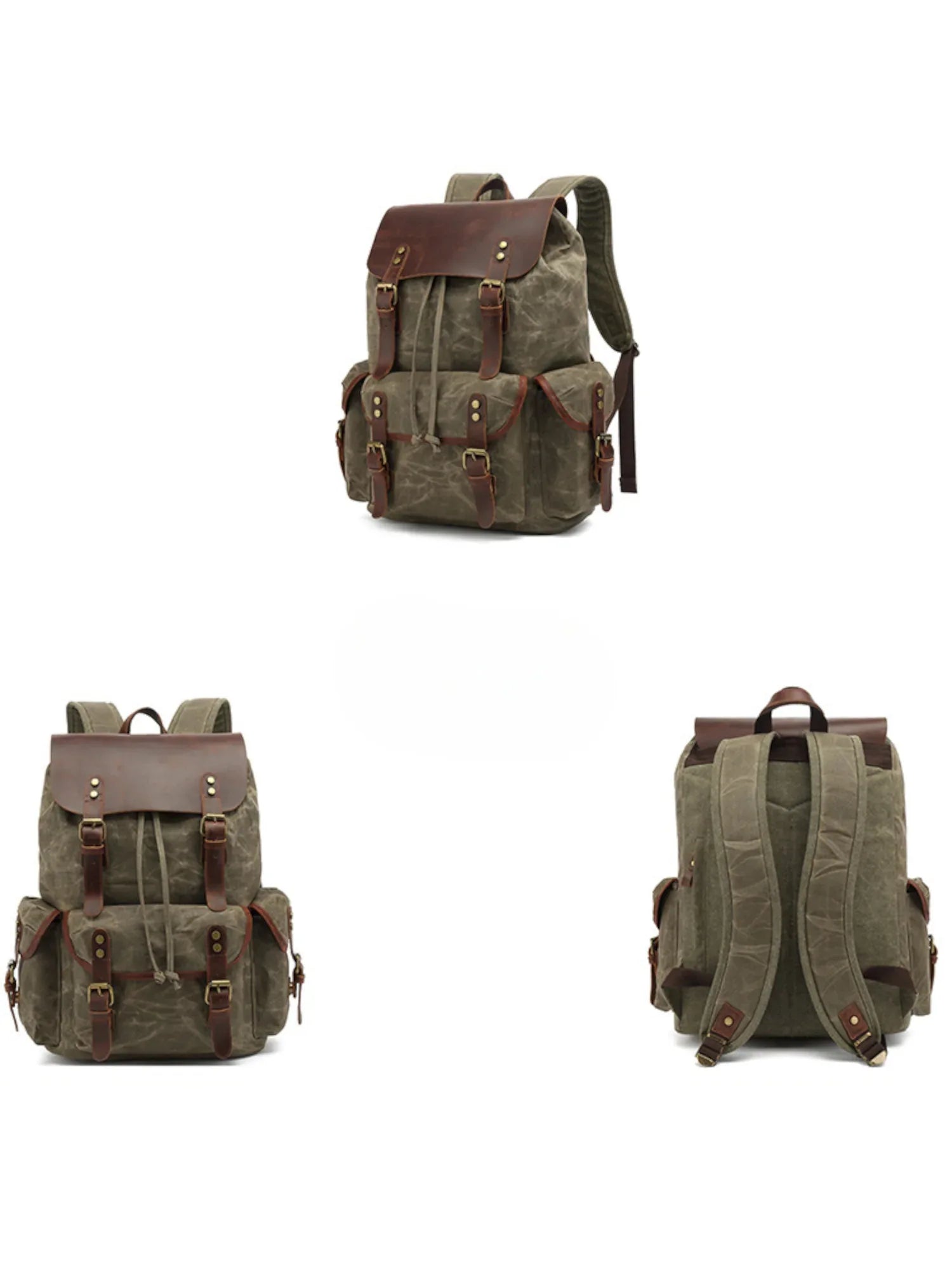 Leder Rucksack "Jäger" - TOLLzWOOD