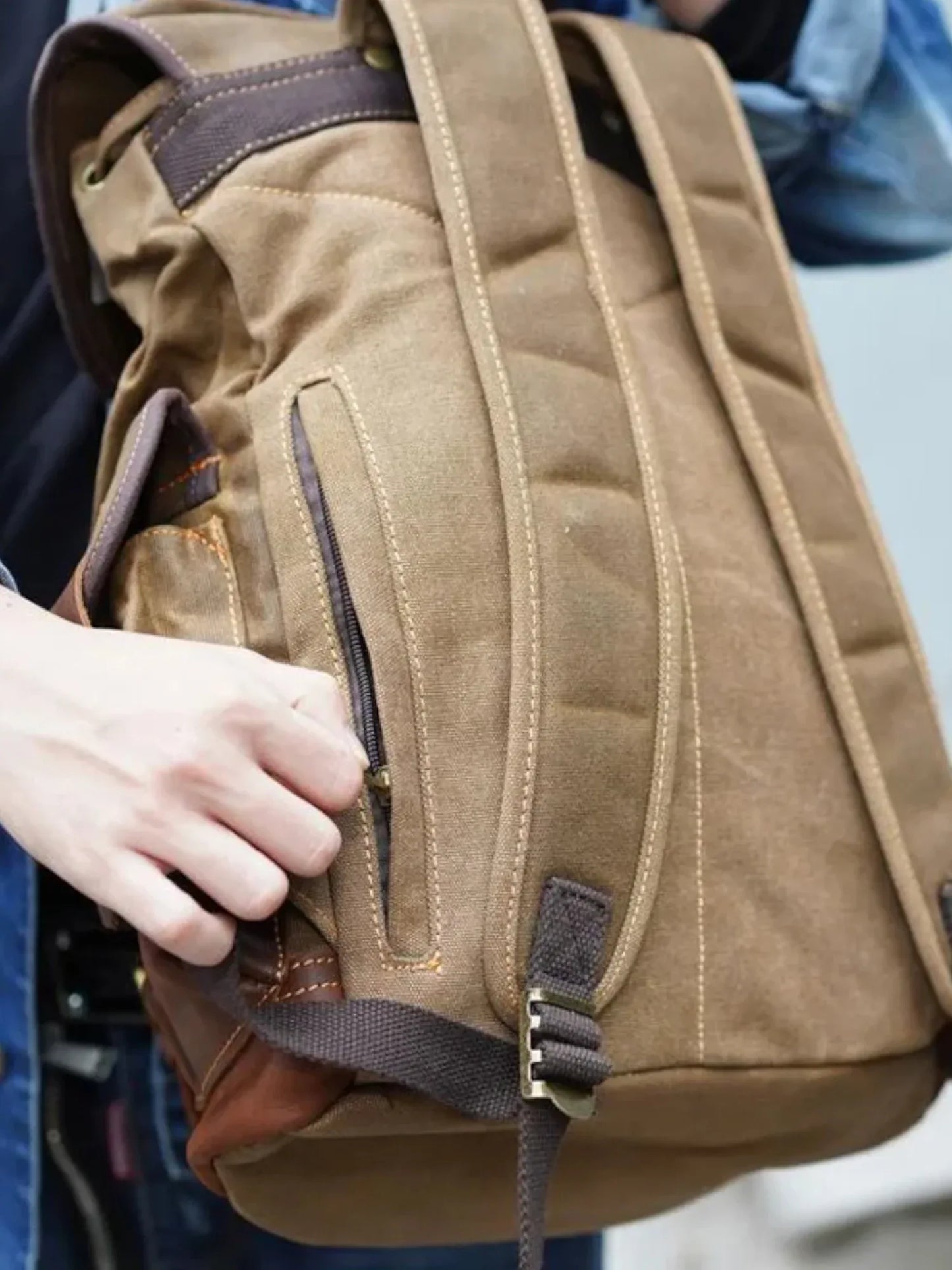 Leder Rucksack "Jäger" - TOLLzWOOD