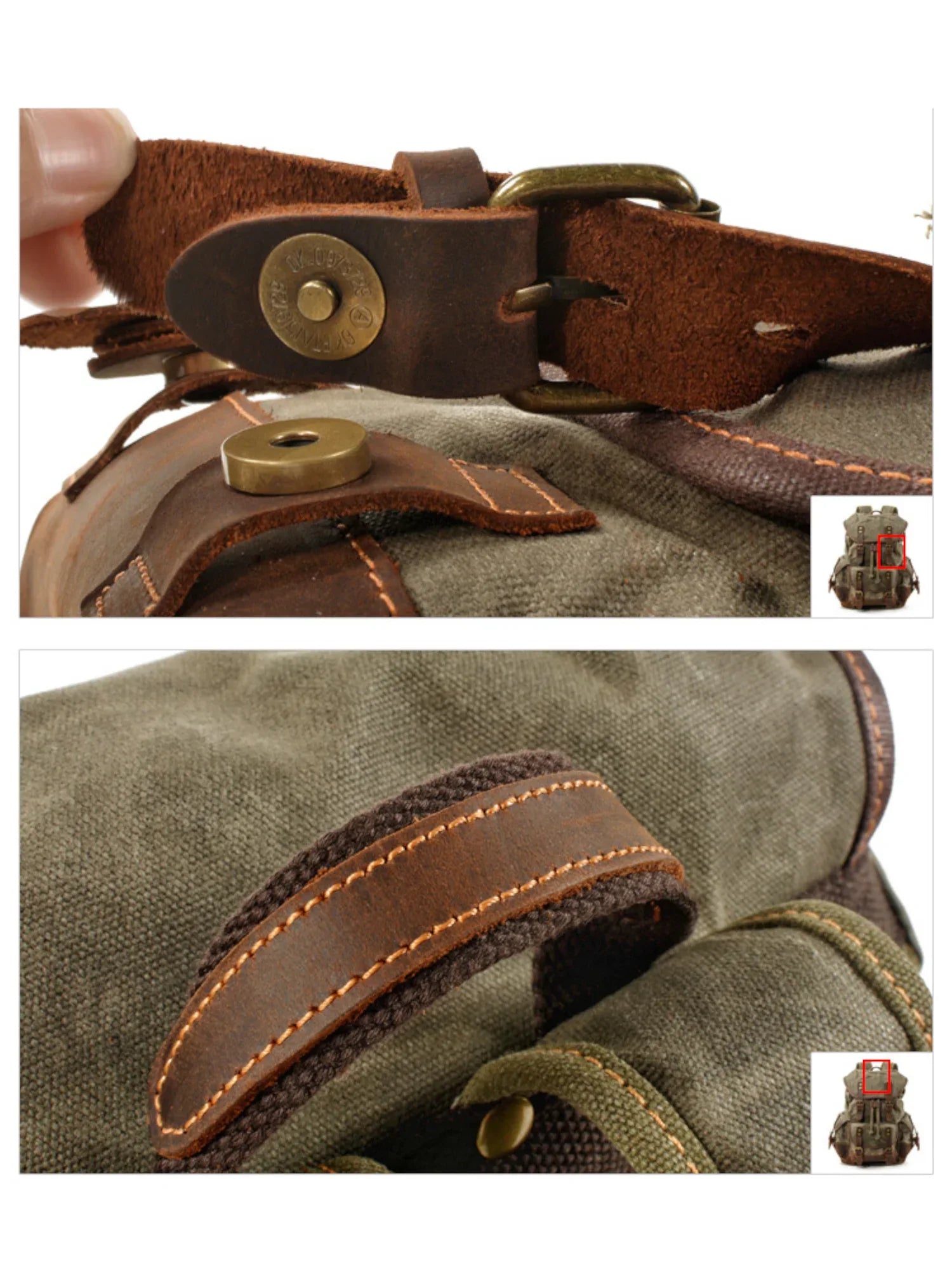Leder Rucksack "Jäger" - TOLLzWOOD