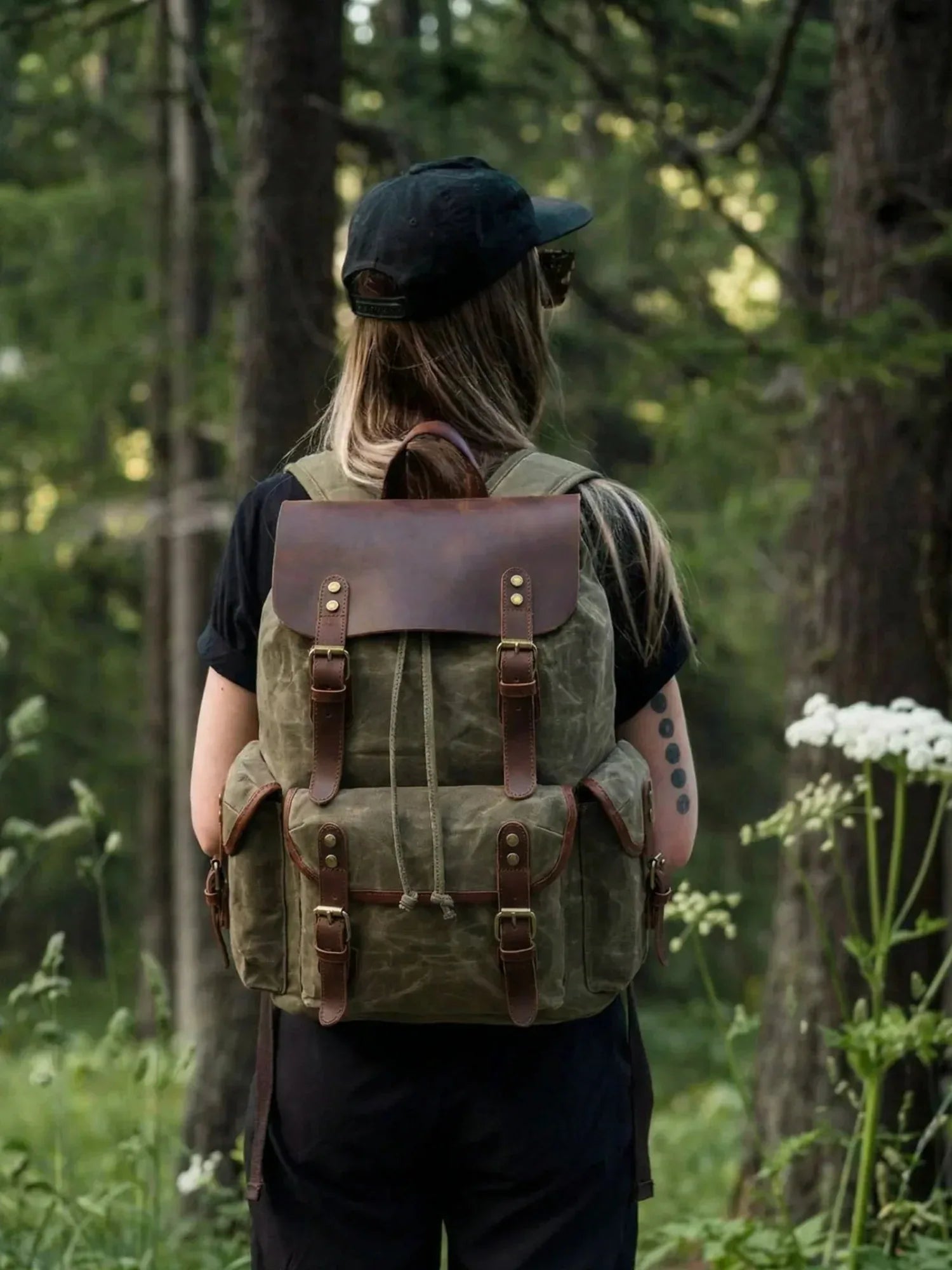 Leder Rucksack "Jäger" - TOLLzWOOD
