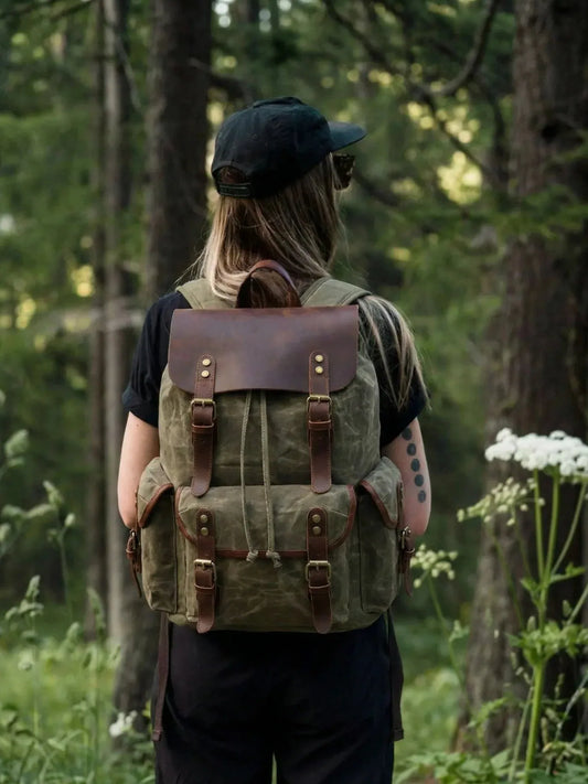 Leder Rucksack "Jäger" - TOLLzWOOD