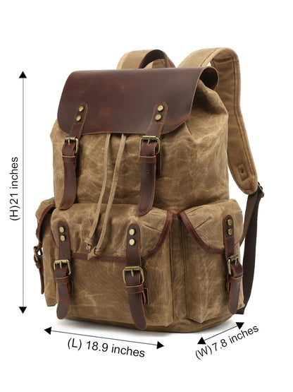 Leder Rucksack "Jäger" - TOLLzWOOD