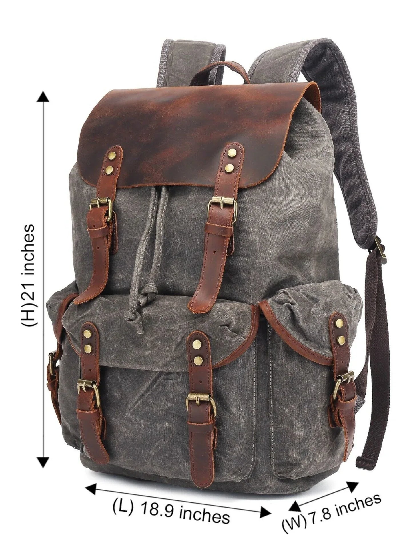 Leder Rucksack "Jäger" - TOLLzWOOD