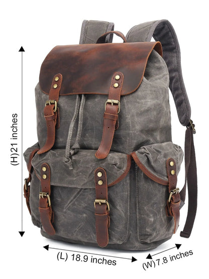 Leder Rucksack "Jäger" - TOLLzWOOD
